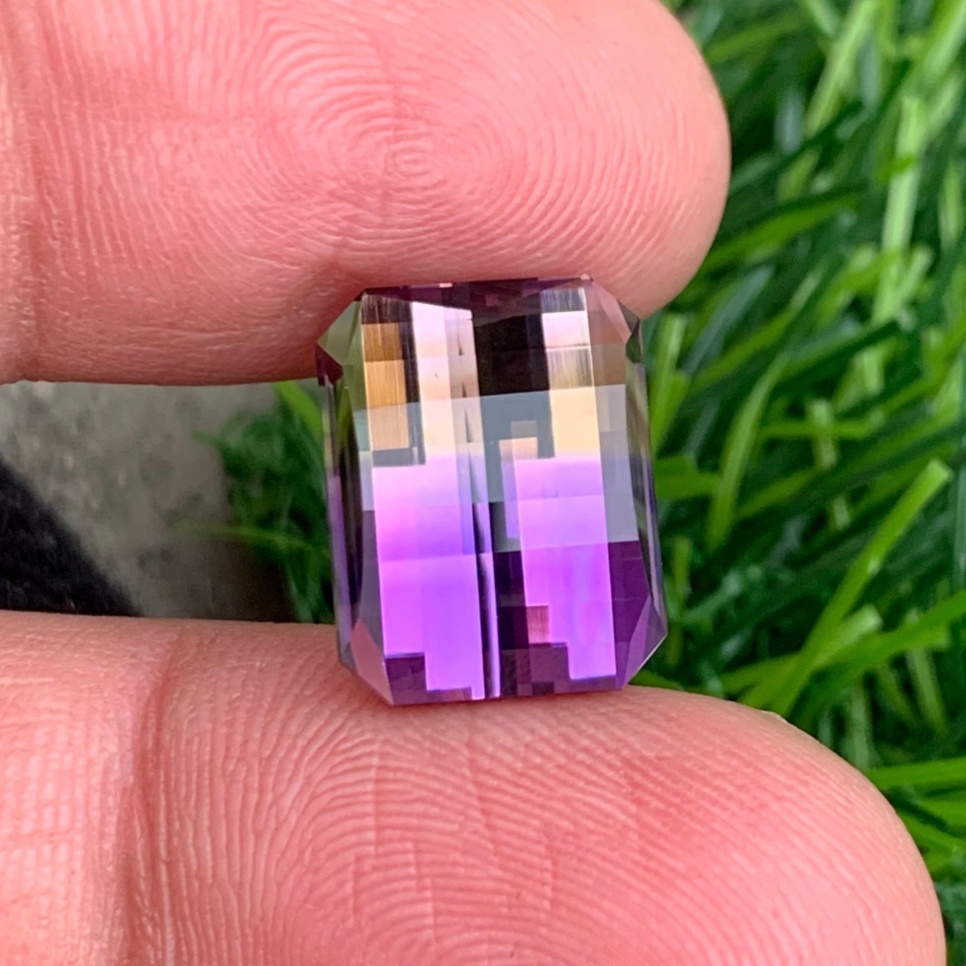 Cts Ametrine Gemstone – Pixel Cut Loup Clean Natural