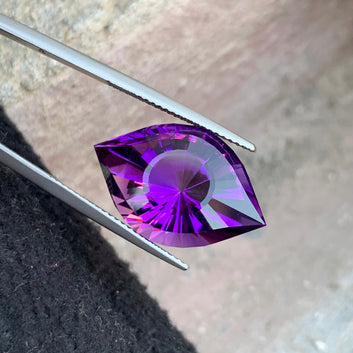 Amethyst Gemstone 16.85 Carats, Eye Shape Loose Amethyst Stone