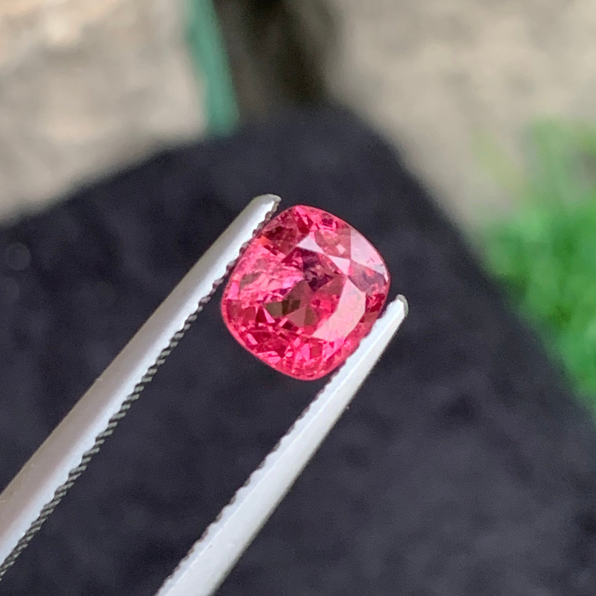 pinkish red spinel