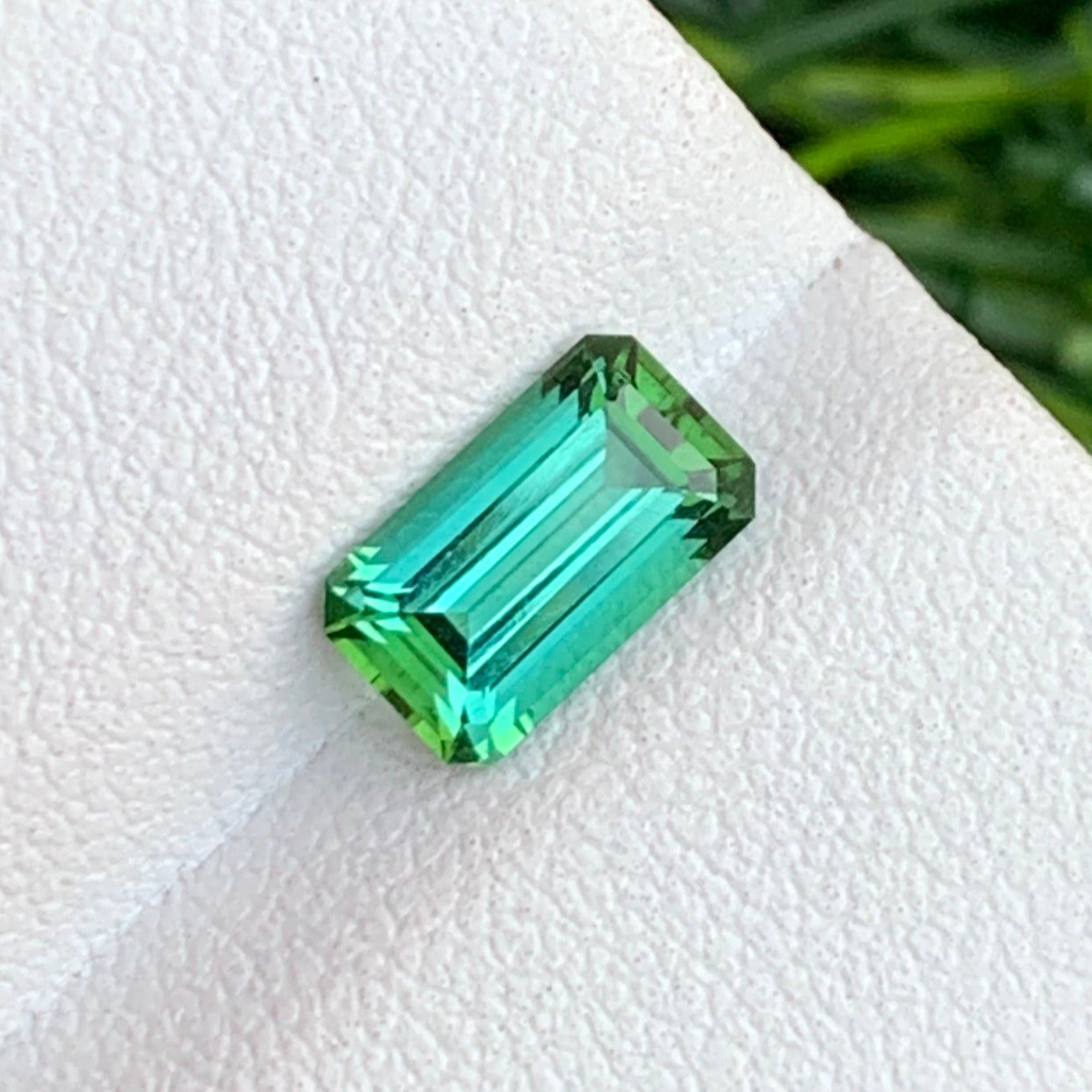 Bluish green gemstone