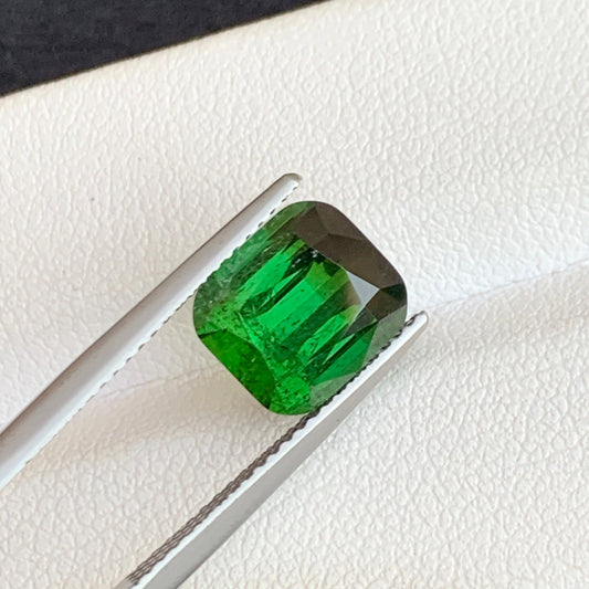 Natural Yellow Green Tourmaline 3.95 Cts – Cushion Cut from Afghanistan