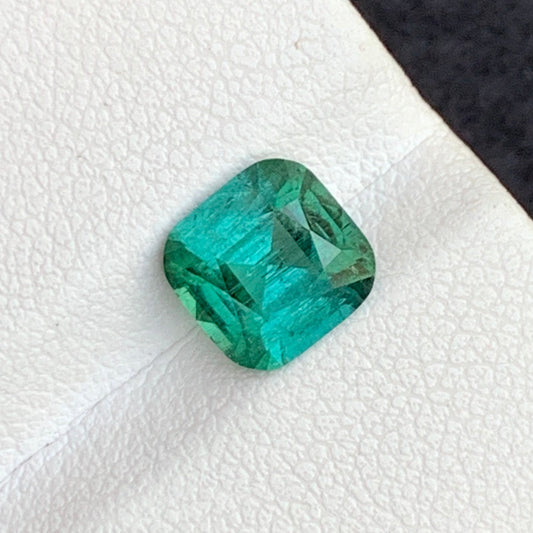 Gorgeous Mint Green Tourmaline, Cushion Cut 1.85 Carats