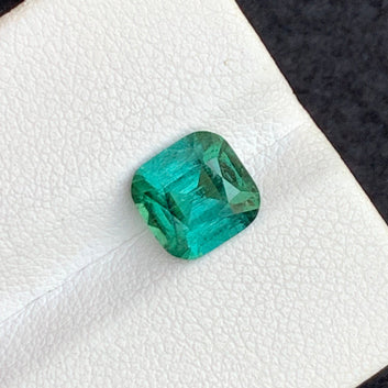 Gorgeous Mint Green Tourmaline, Cushion Cut 1.85 Carats