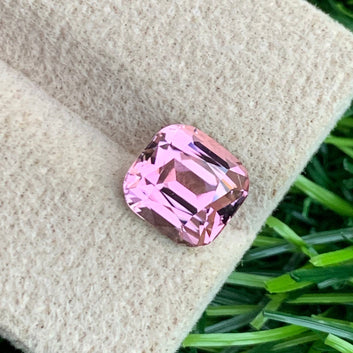 2.50 Carats Loose Baby Pink Tourmaline – Cushion Cut | Delicate Afghan Pink Tourmaline