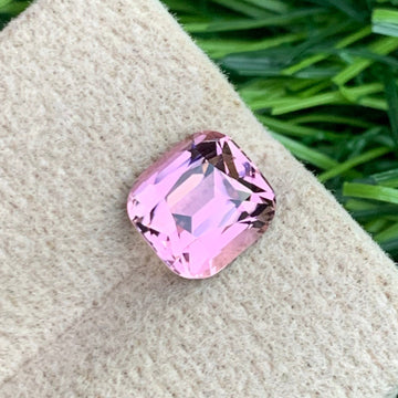 2.50 Carats Loose Baby Pink Tourmaline – Cushion Cut | Delicate Afghan Pink Tourmaline