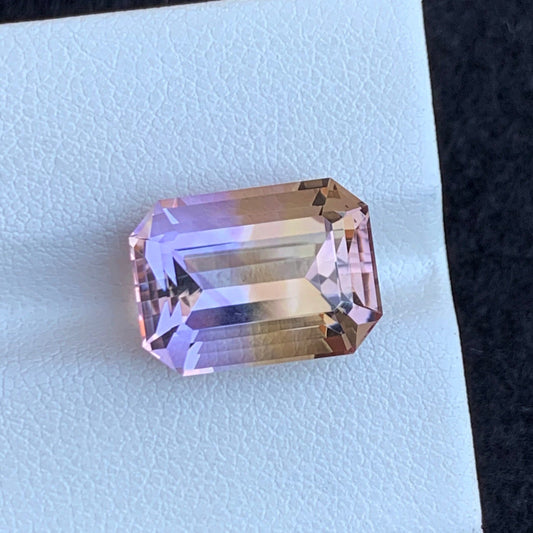 Loose Ametrine Gemstone from Brazil, Emerald Cut 9.20 Carats