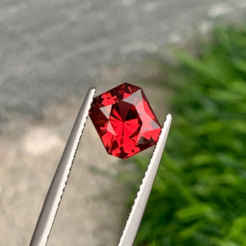 2.25 Carats Loose Red Garnet, Natural Garnet Gemstone in Fancy Shape