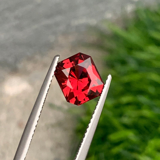 2.25 Carats Loose Red Garnet, Natural Garnet Gemstone in Fancy Shape