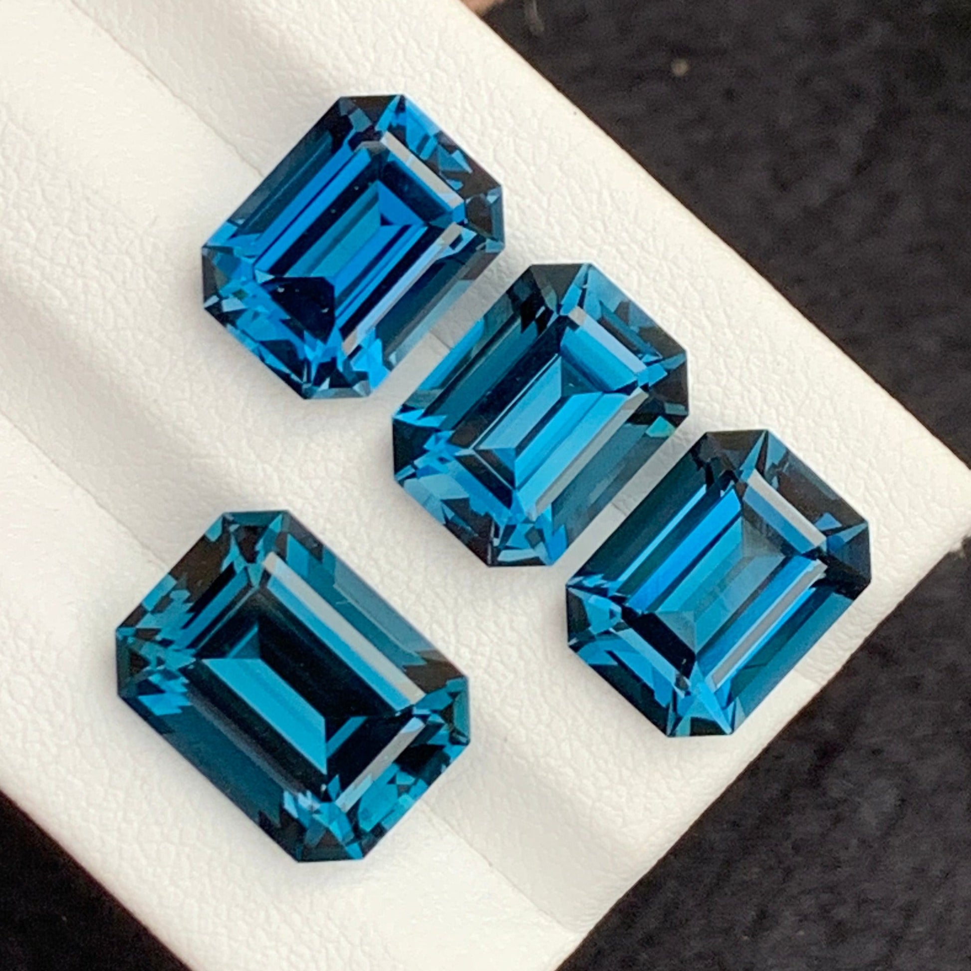 blue topaz set