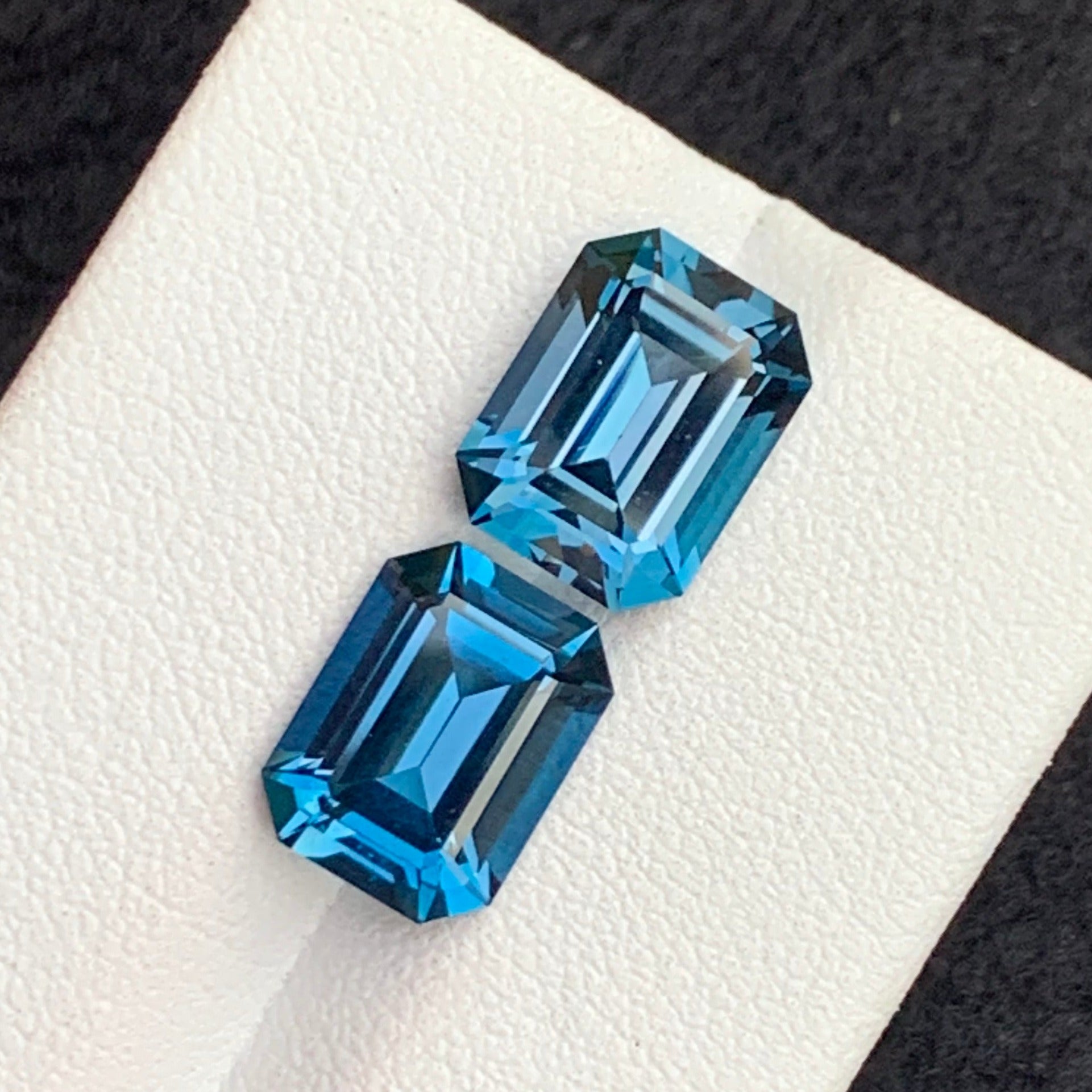 blue gemstone pair