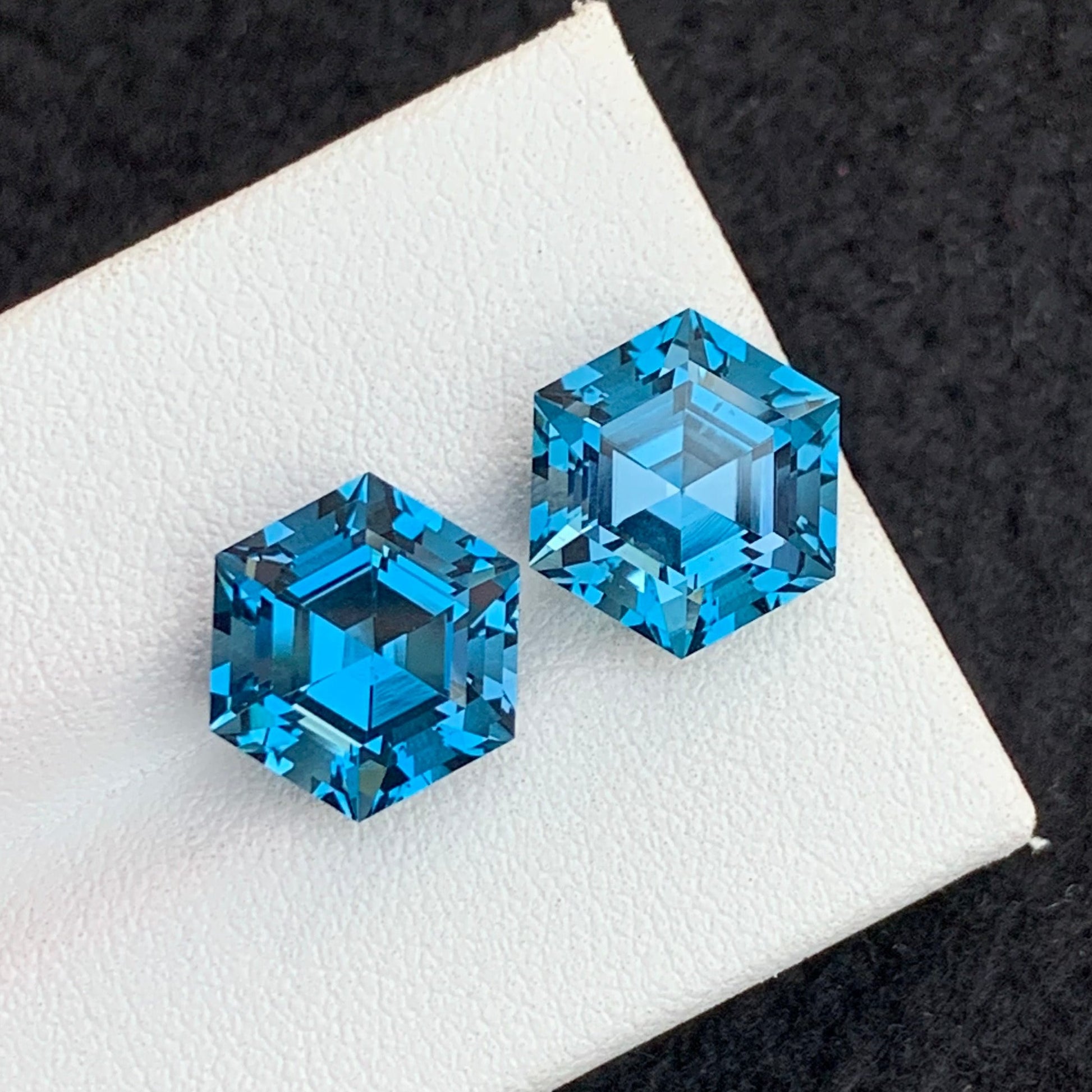 blue gemstone pair