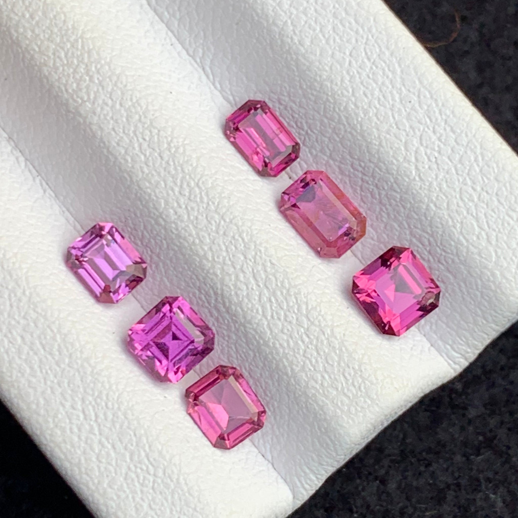 2.90 Carats Pink Garnet Lot | Natural Garnet Gemstone with emerald and Asscher Cut