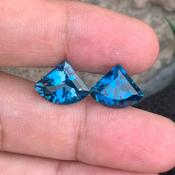London Blue Topaz ring
London Blue Topaz pair