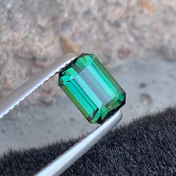 1.90 Carats Vivid Green Tourmaline – Emerald Cut | Premium Afghan High-Grade Gemstone