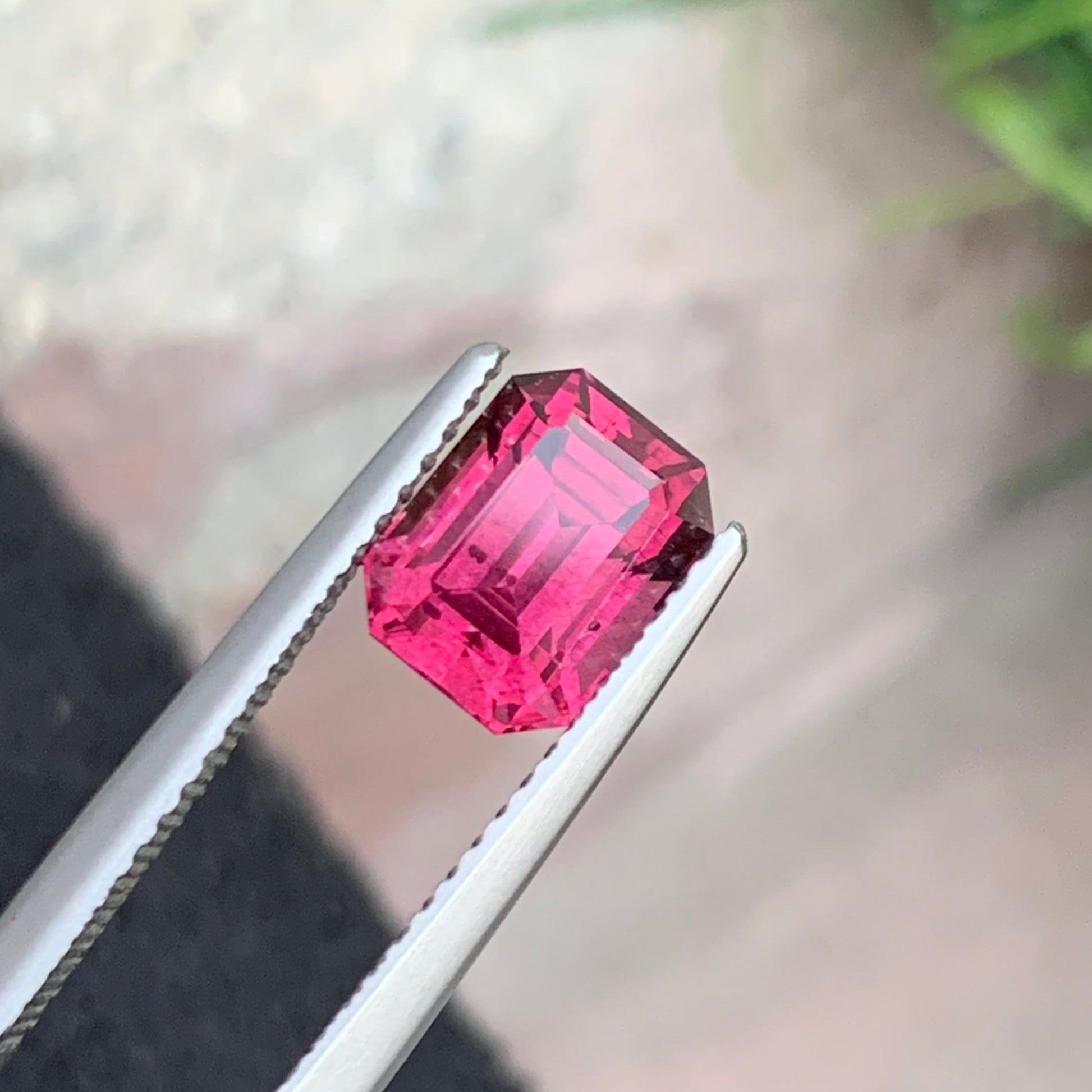 pink garnet ring