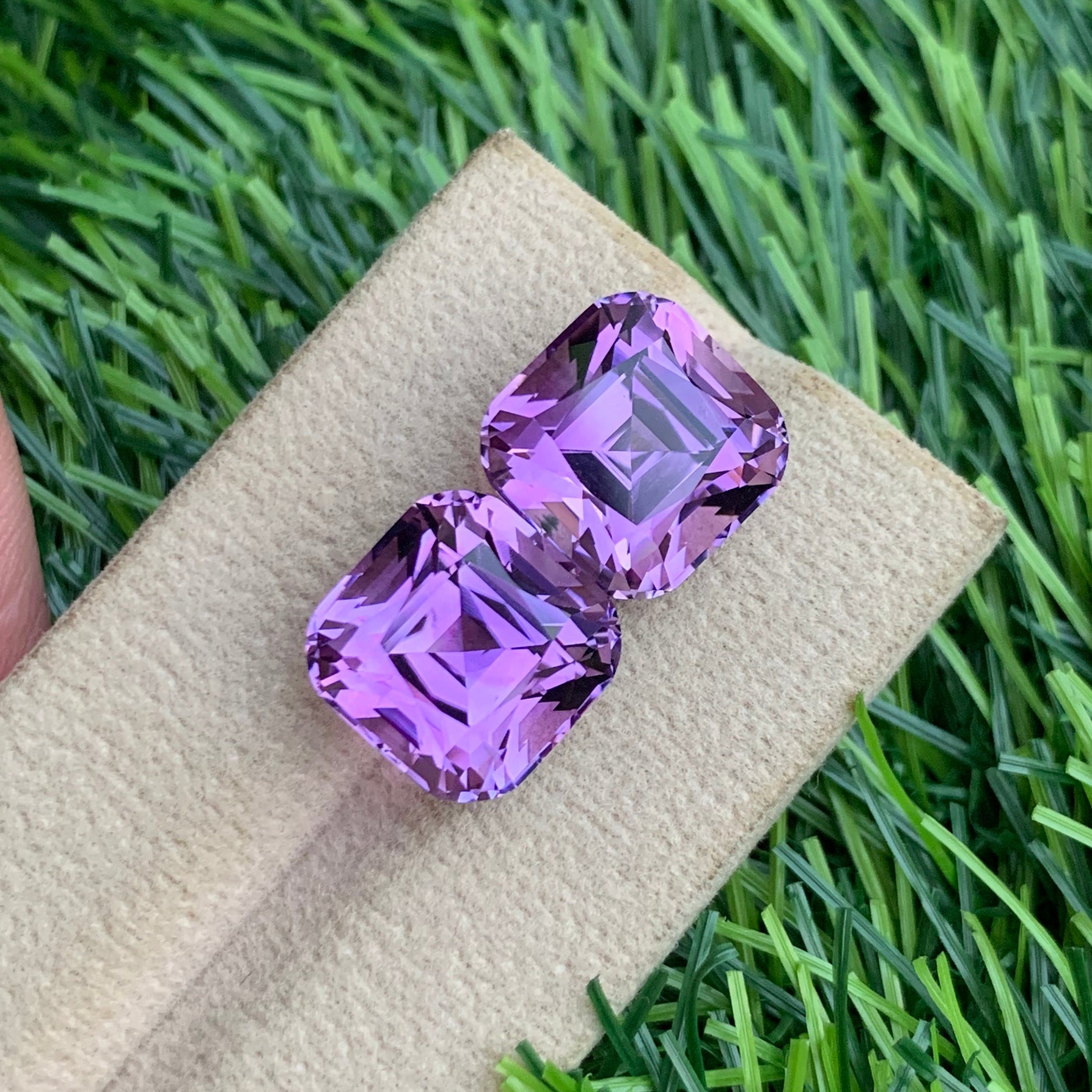 Gorgeous amethyst pair