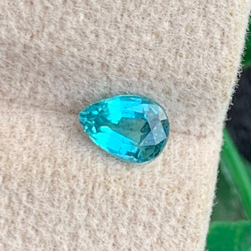 Rare 0.55 Carat Rare Lagoon Tourmaline – Pear Cut | Premium Natural Afghan Gem