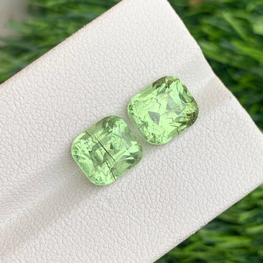 Green Rutile Peridot gemstone
Green Rutile Peridot jewelry