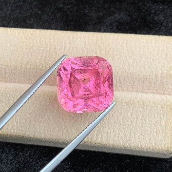 17.85 Carats Natural Baby Pink Tourmaline - Cushion Cut Gemstone from Afghanistan