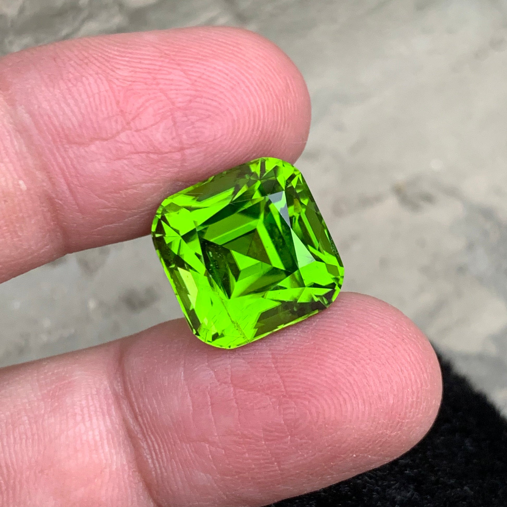 fresh green peridot