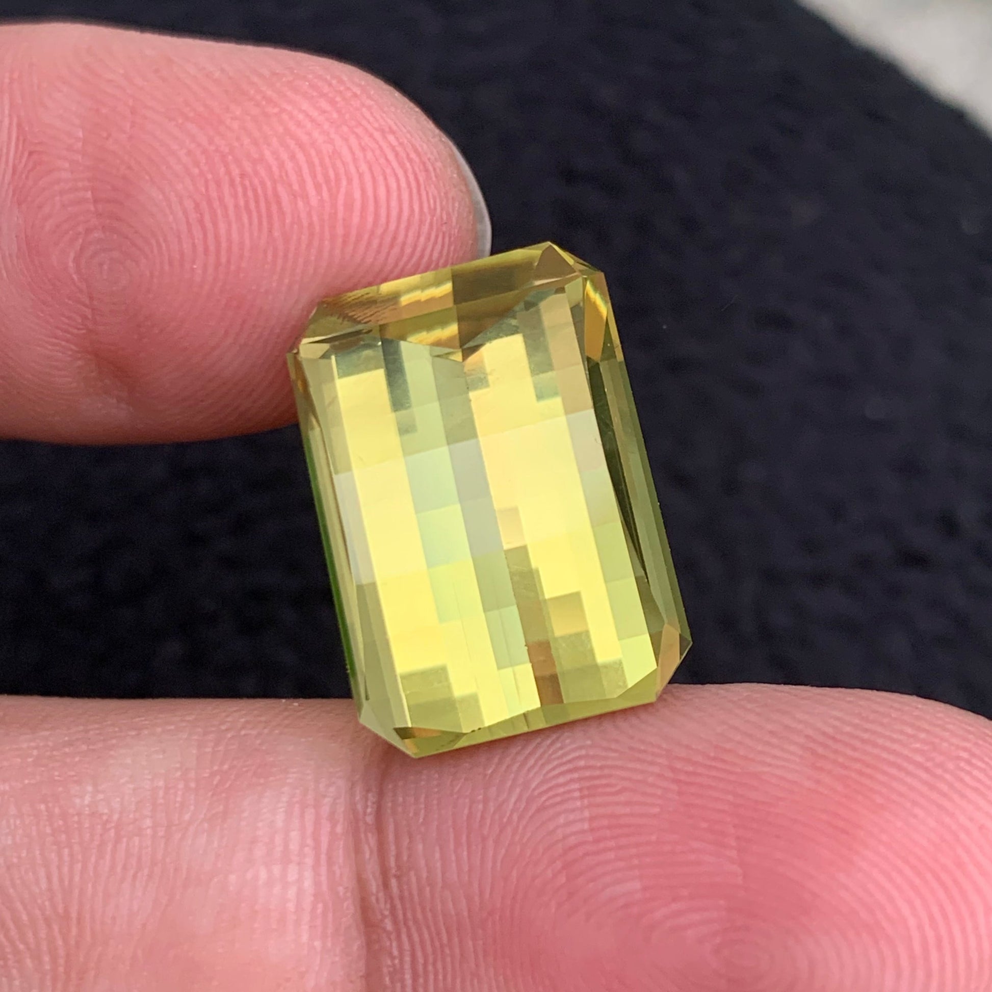 Lemon quartz stone