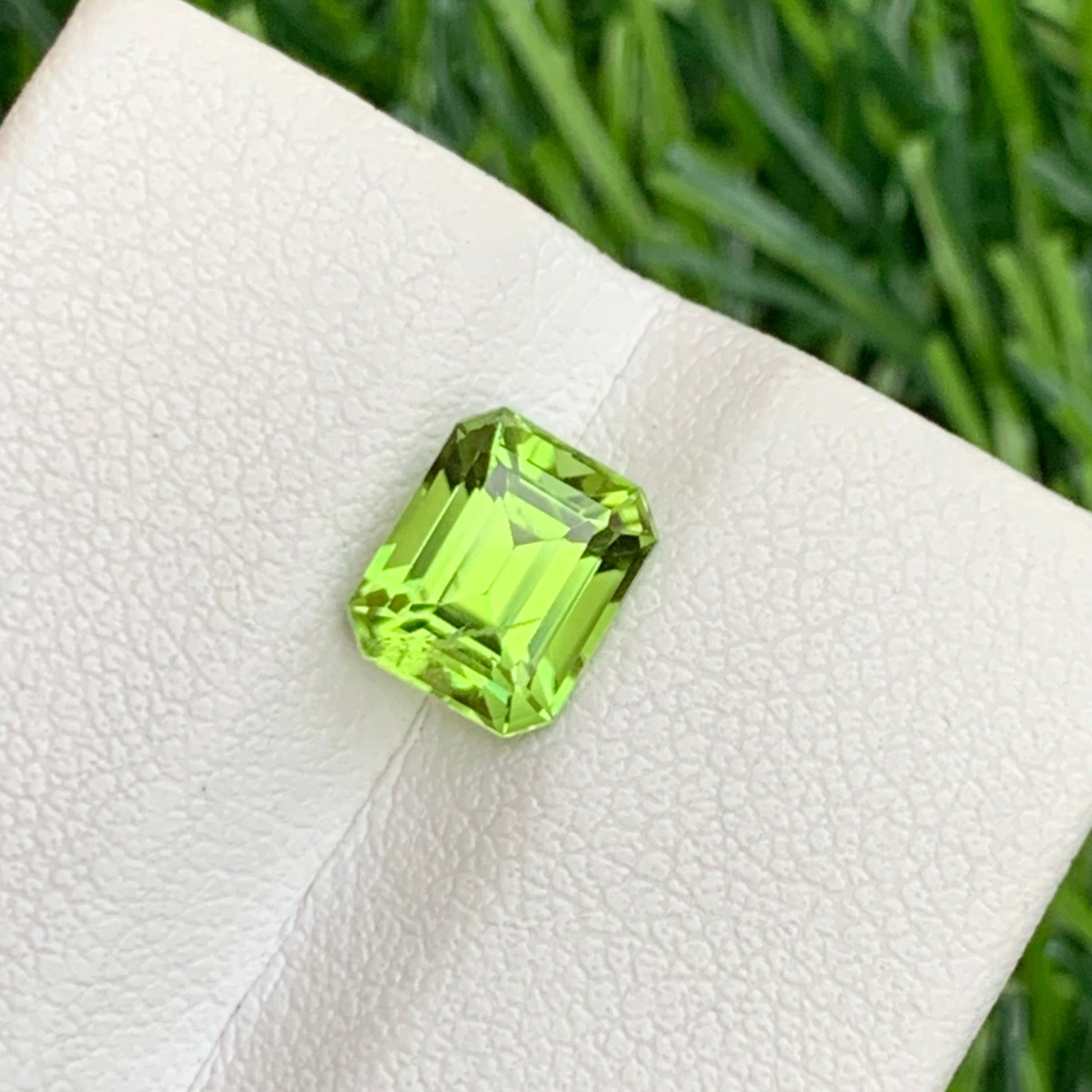 Natural green peridot