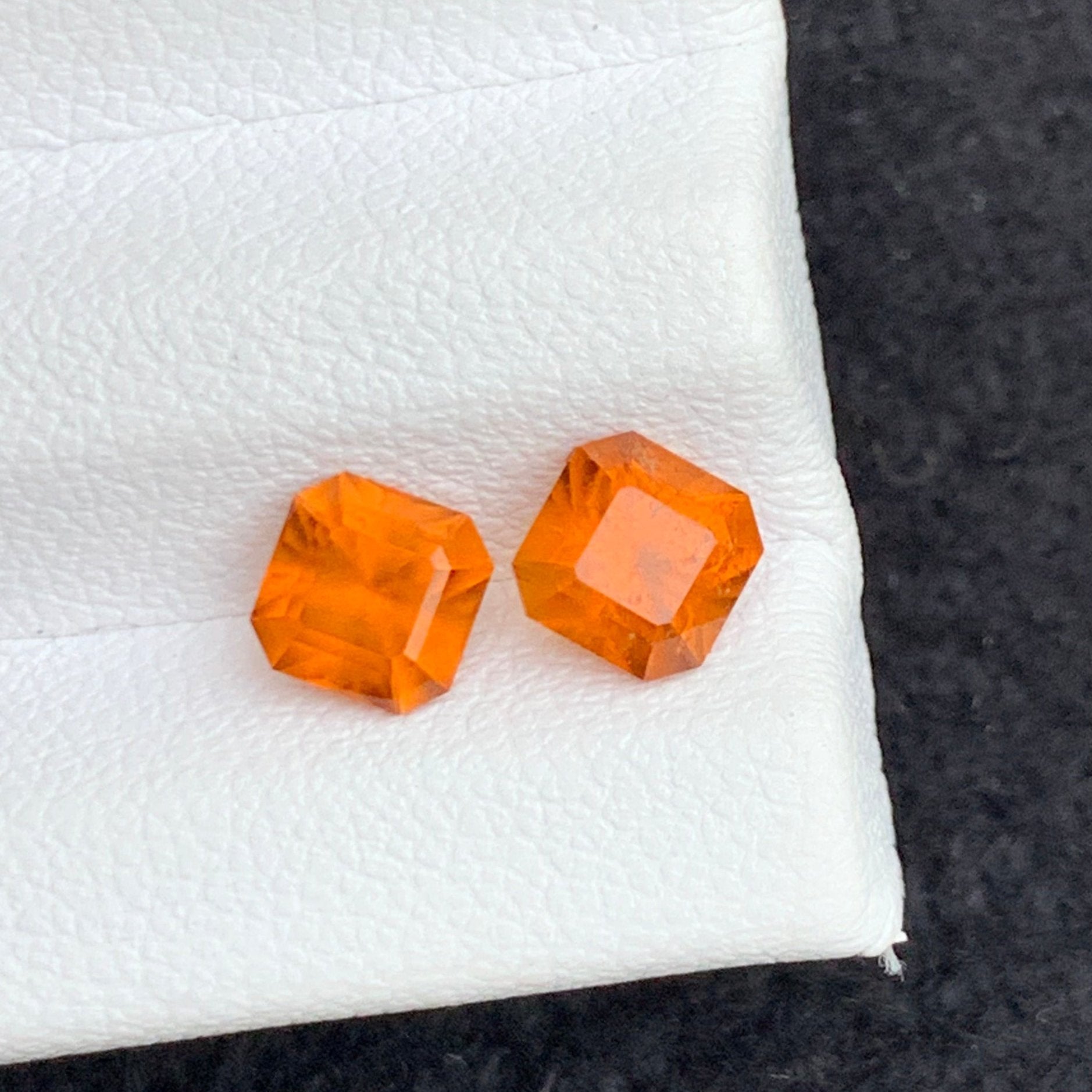 Orange Garnet Pair