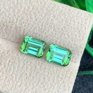 Yellow Bluish Green Tourmaline rings
 Bluish Green Tourmaline pair