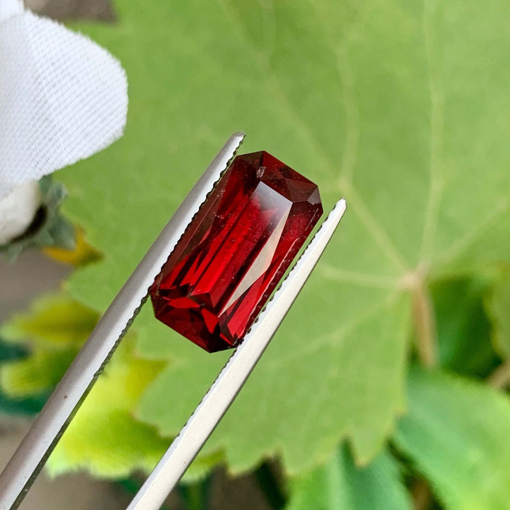 red jewelry gemstone