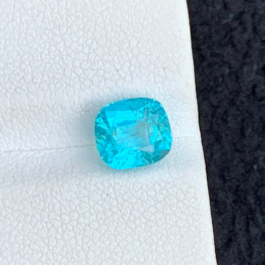 1.95 Carats Natural Blue Apatite Gemstone, Sky Blue Apatite Cushion Cut