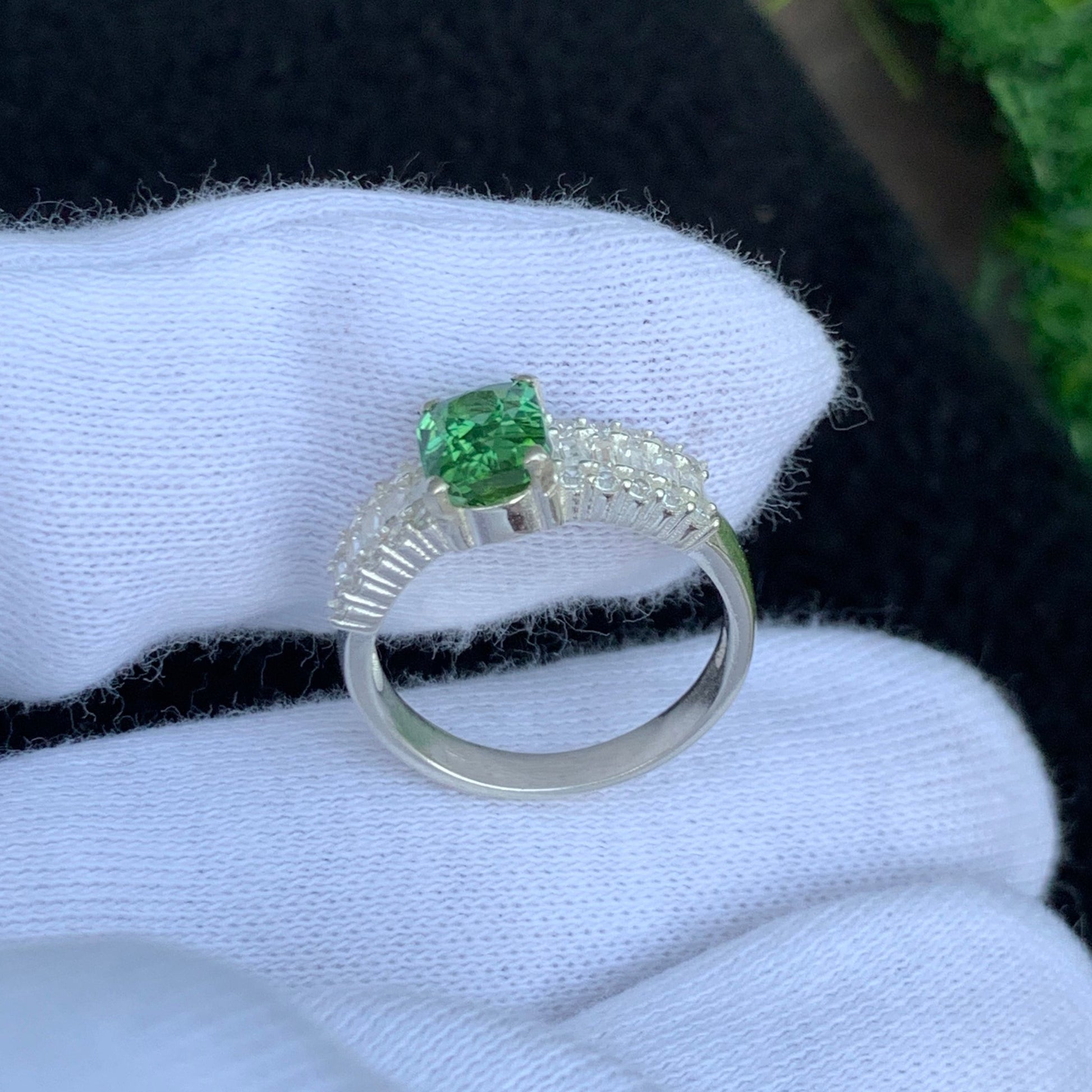 Green Stone ring