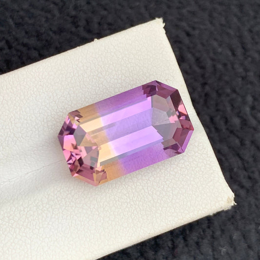 16.30 Carats Loose Ametrine Gemstone, Beautiful Ametrine Emerald Cut