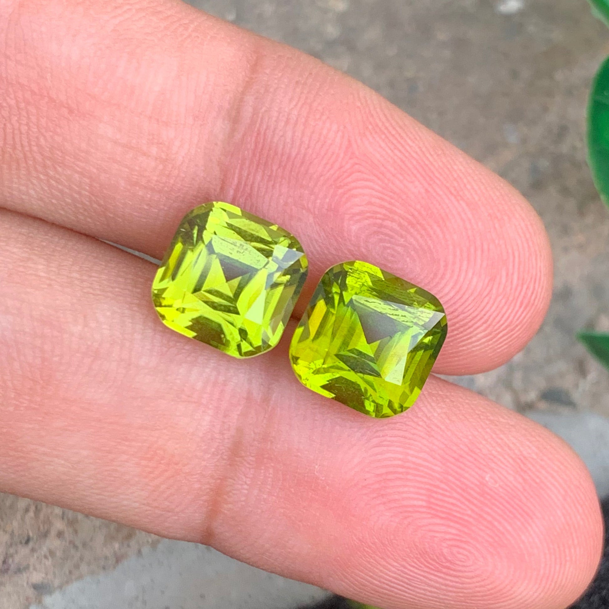 Green Peridot earrings
Green Peridot pair
Green Peridot rings