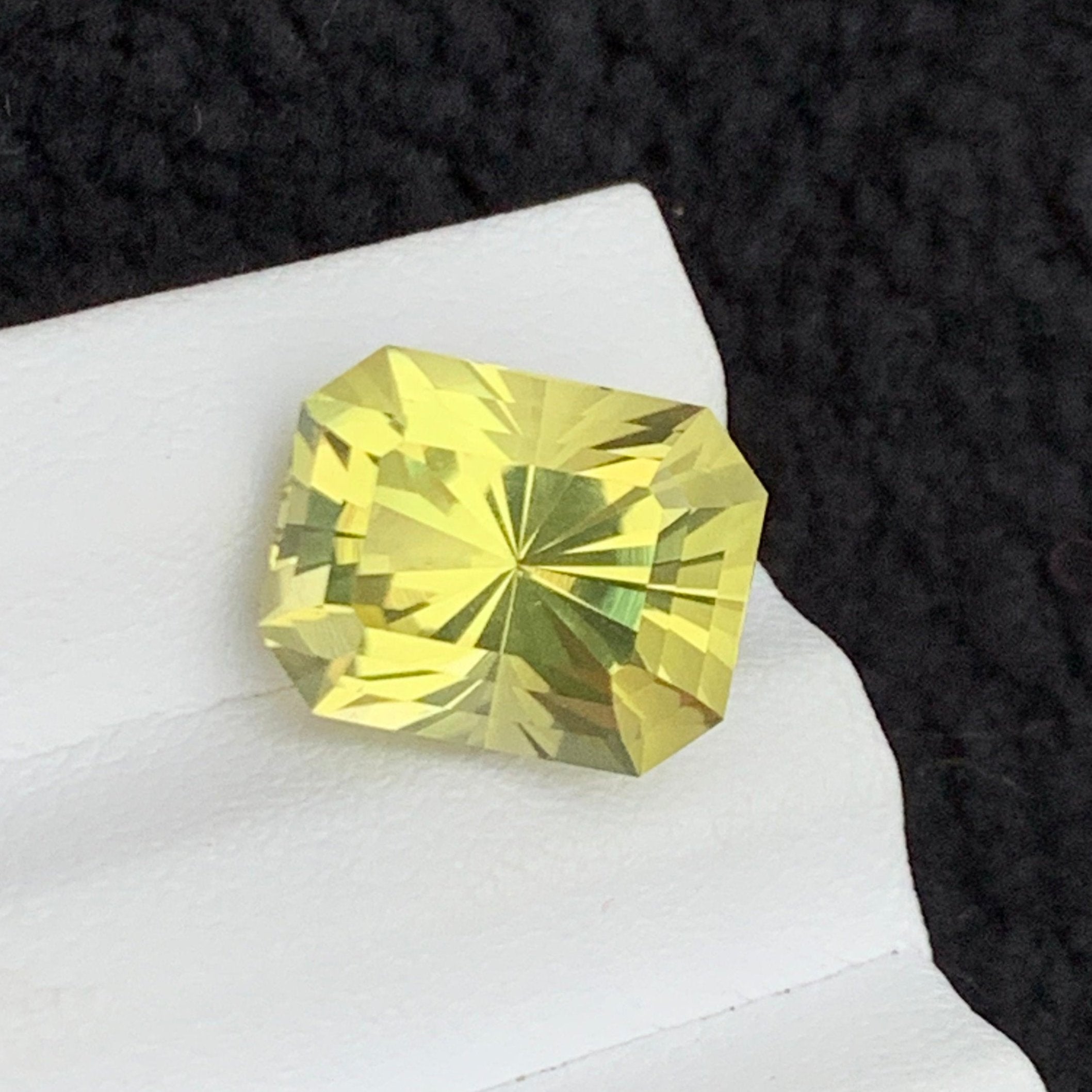 Natural Lemon Quartz Faceted Emerald hot Cut Loose Gemstone, 10x20 mm, Lemon Quartz Jewelry Handmade Gift for Women, Set of 8 Pieces