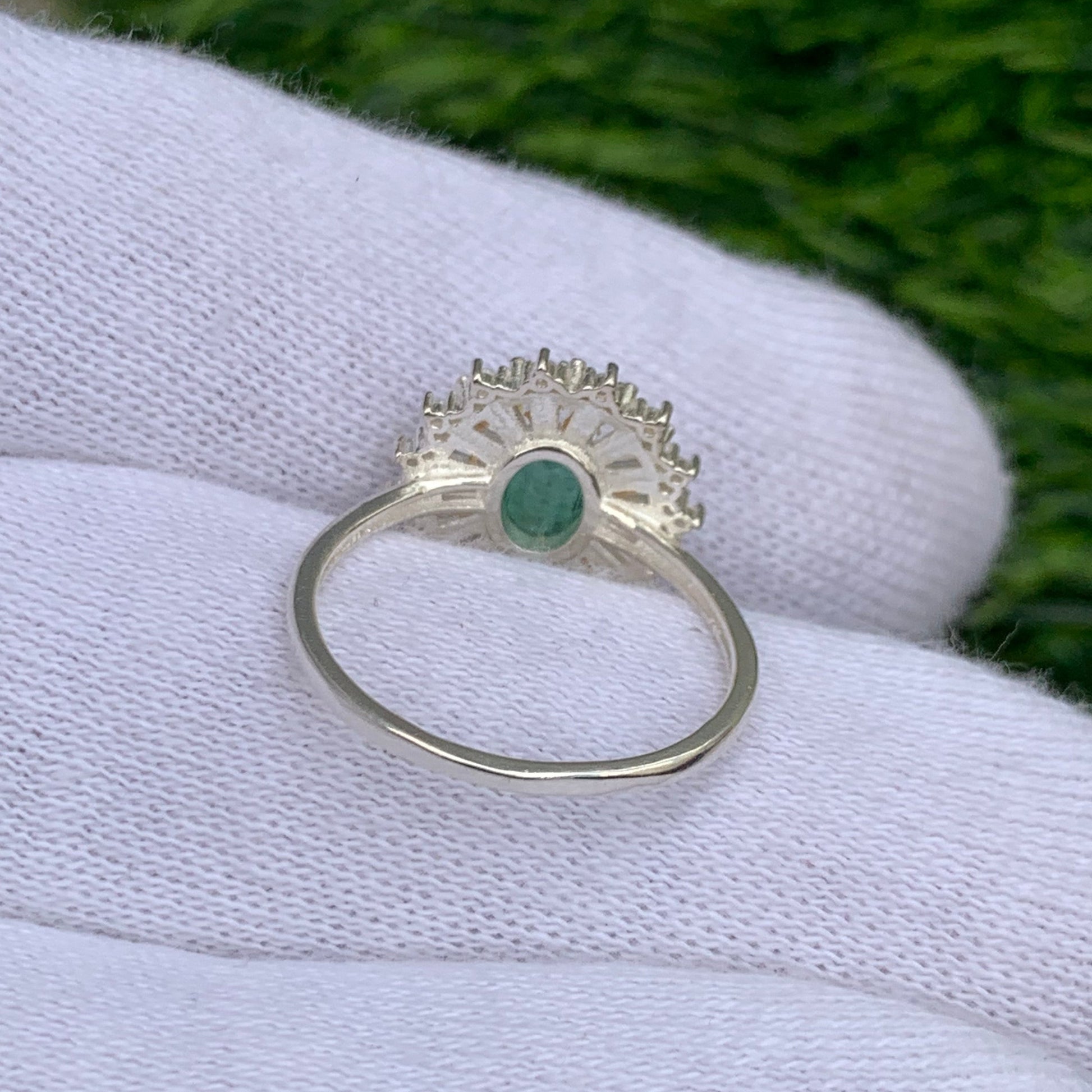 Green tourmaline ring