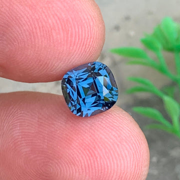 3.35 Carats Grayish Blue Spinel with Cushion Cut | Sri lanka Blue Spinel