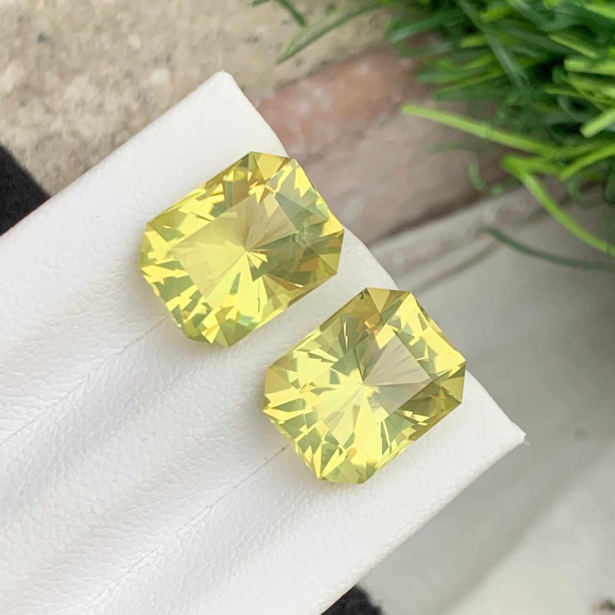 Lemon Quartz Pair