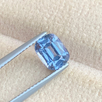 1.80 Carat Dazzling Blue Spinel from Sri lanka, Sky Blue Spinel Cushion Cut