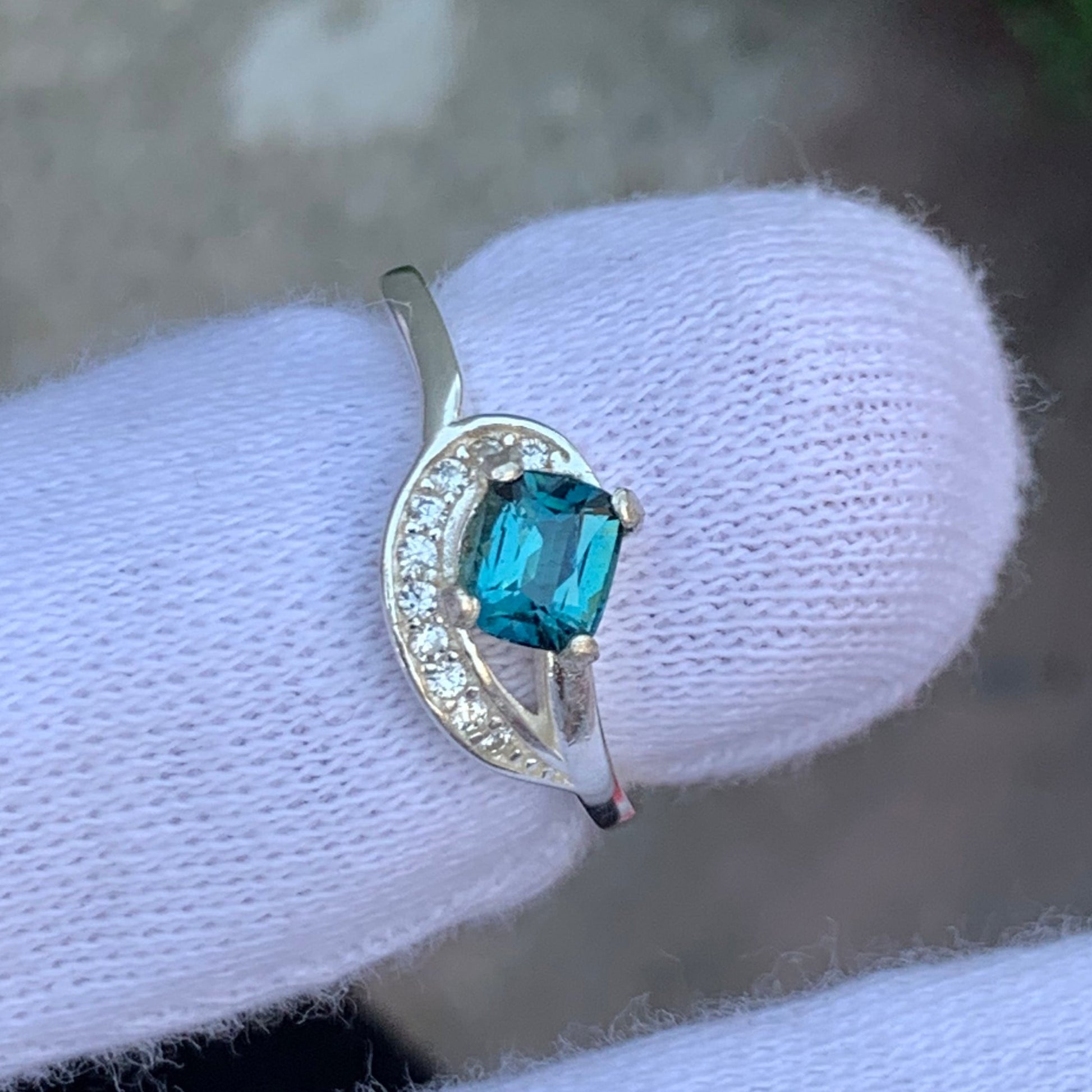 Blue Tourmaline ring