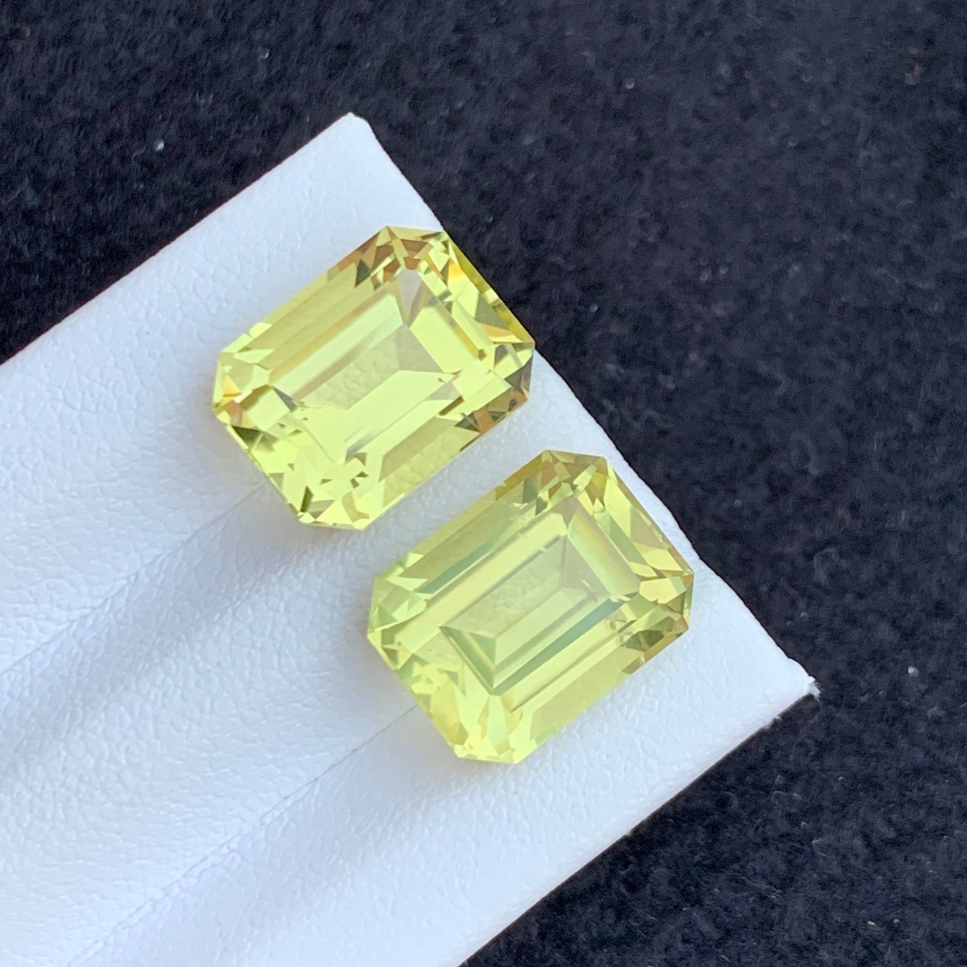 Lemon Quartz Stone Pair