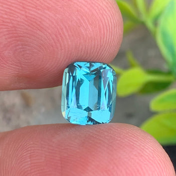 3.12 Carats Luxury Lagoon Tourmaline – Cushion Cut | Brilliant Afghan Lagoon Gemstone