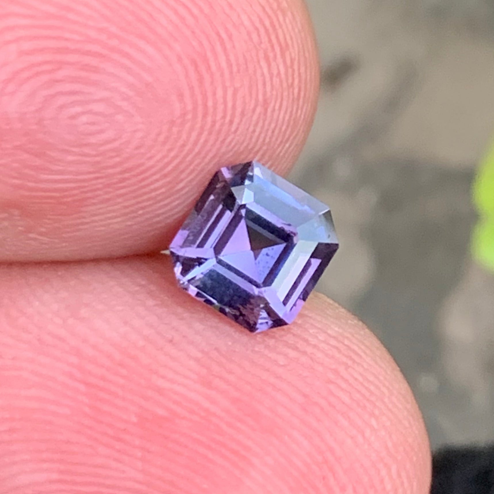 1.30 Carat Adorable Pinkish Purple Spinel from Sri Lanka with Asscher Cut
