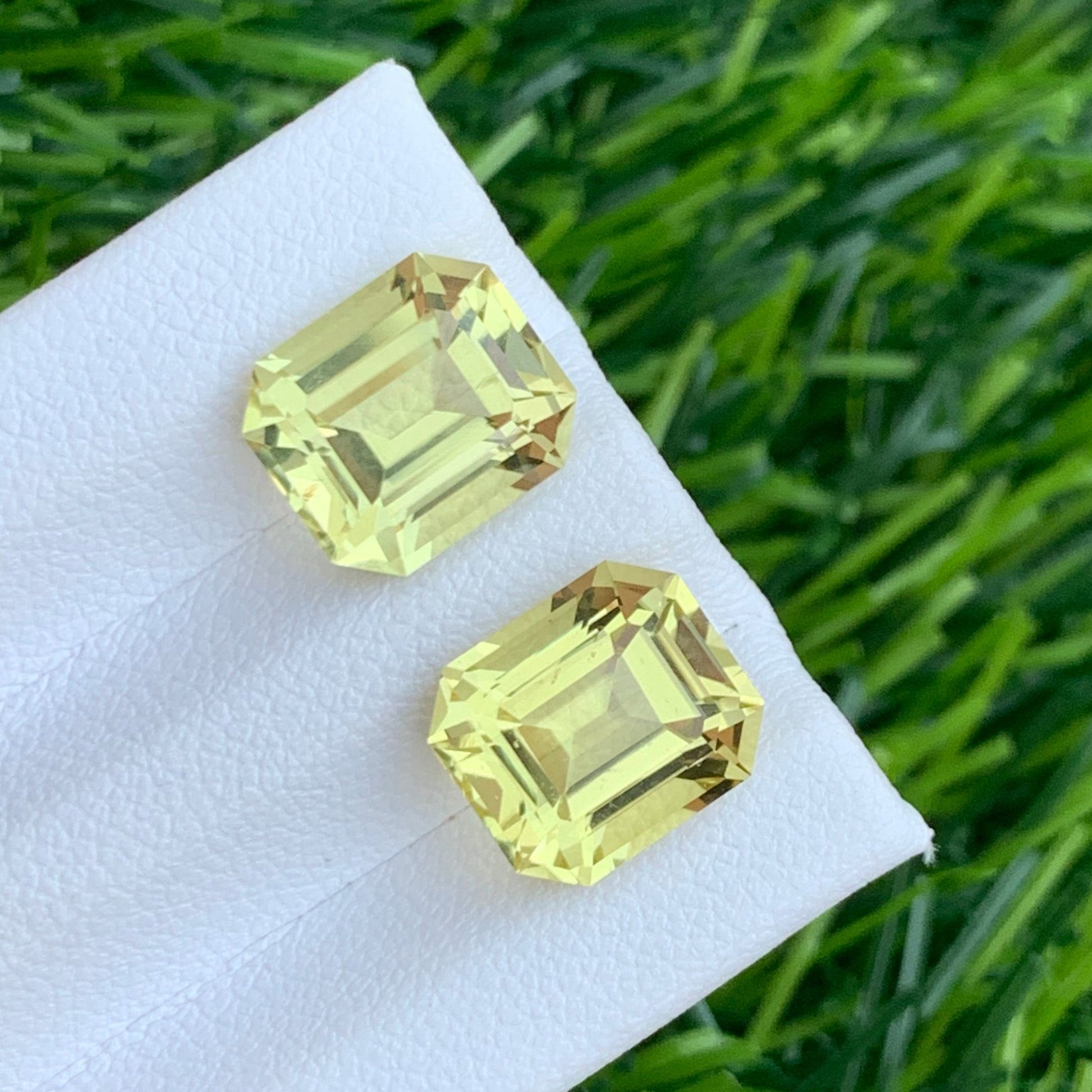 Lemon Quartz Stone Pair