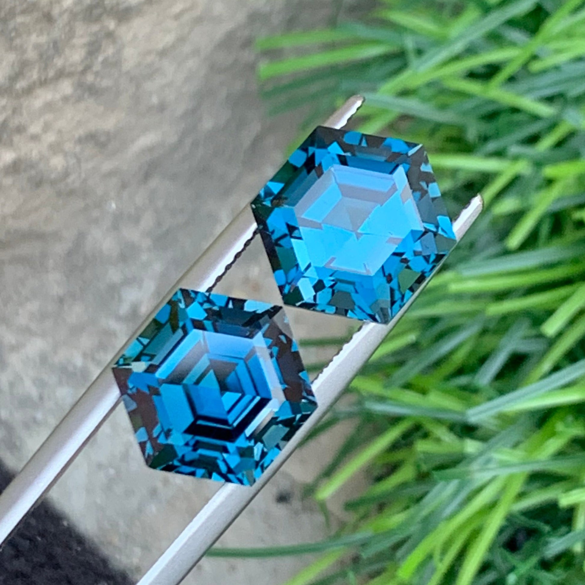 blue topaz pair