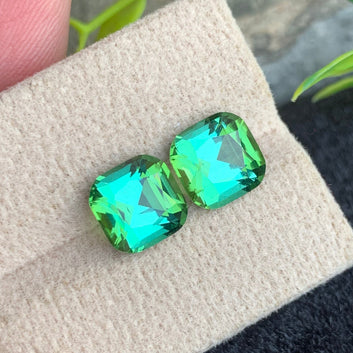 Bluish Green Tourmaline Pair
Bluish Green Tourmaline Earrings