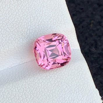 4.15 Carats Loose Baby Pink Tourmaline, Pink Gemstone Cushion Cut