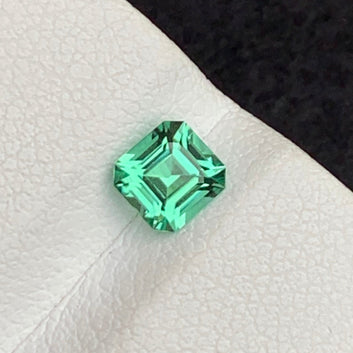 0.70 Carat Seafoam Green Tourmaline – Asscher Cut Gemstone from Afghanistan