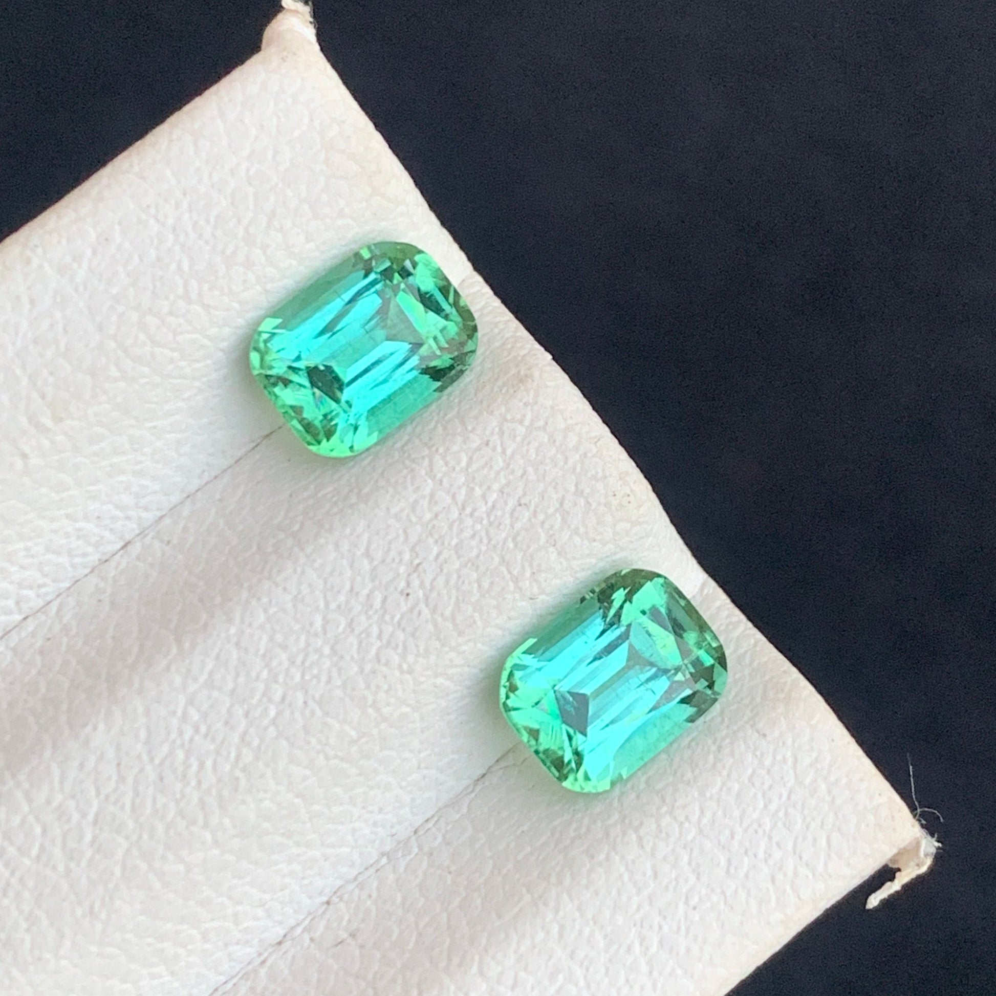 Bluish Green stone Pair