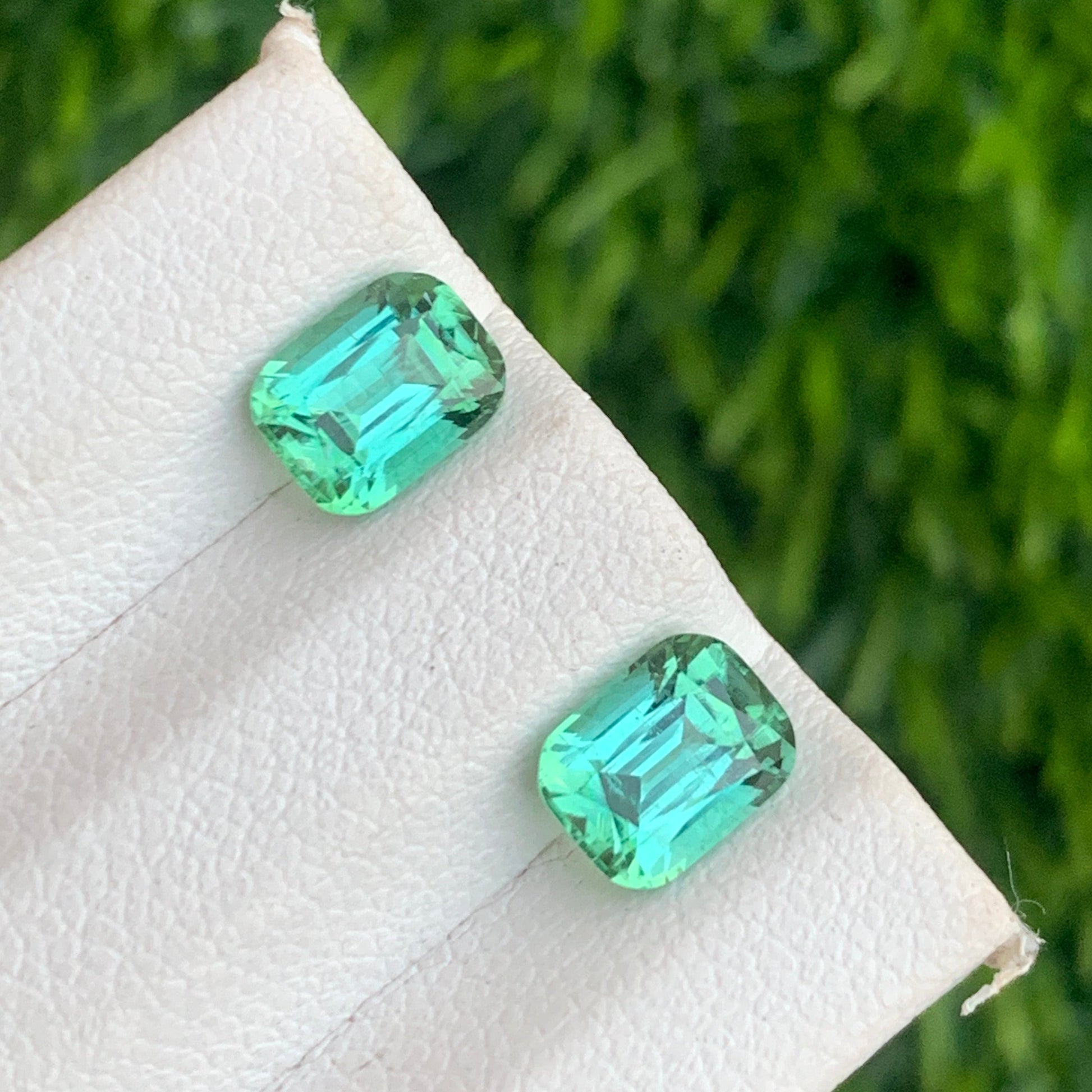 Green Tourmaline Pair