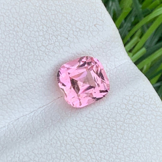 Pink Tourmaline Gemstone, Beautiful Pink Stone Cushion Cut 1.90 Carats